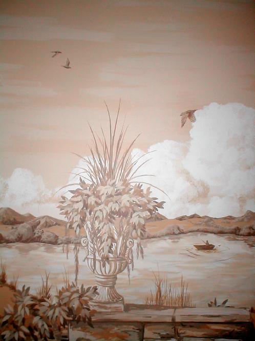SMS Studio Tuscan scenic mural