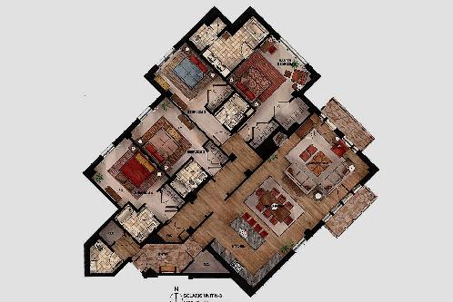 Colorized Floorplan